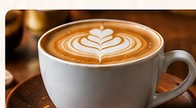 Cappuccino with latte art