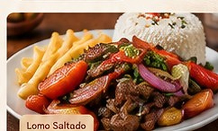 Peruvian-style meal, concept photograph